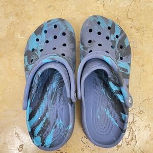 Crocs Classic Womens 6 Marbled Clog Multicolor Colorful Slip On Comfort Shoes